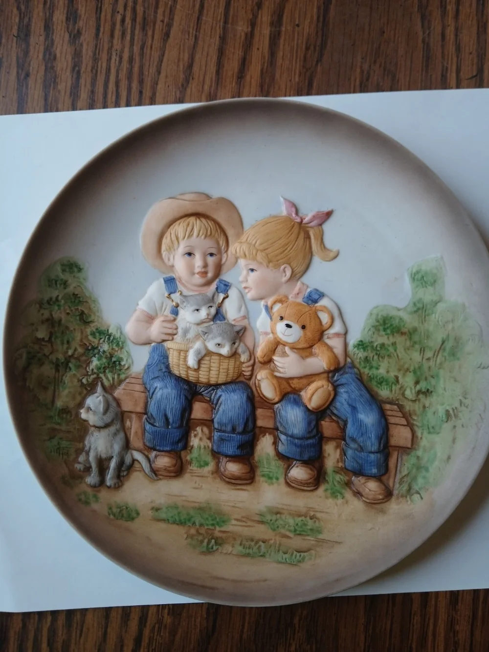 Vintage HOMCO Denim Days #1501 Collector Plate 1985